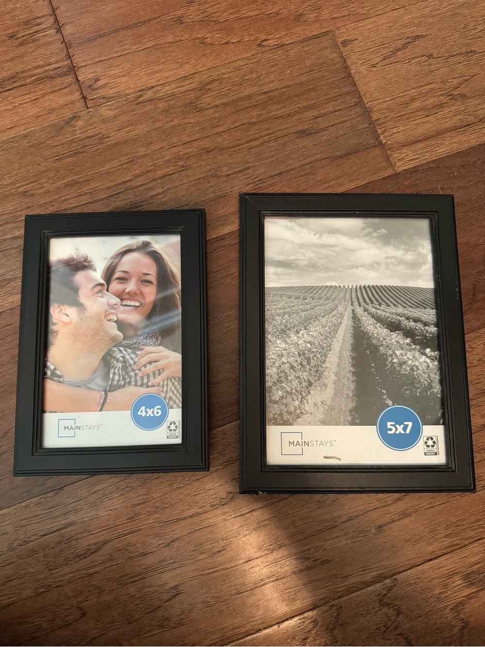 Mainstays Black Double Photo Frame Set 5x7 and 4x6